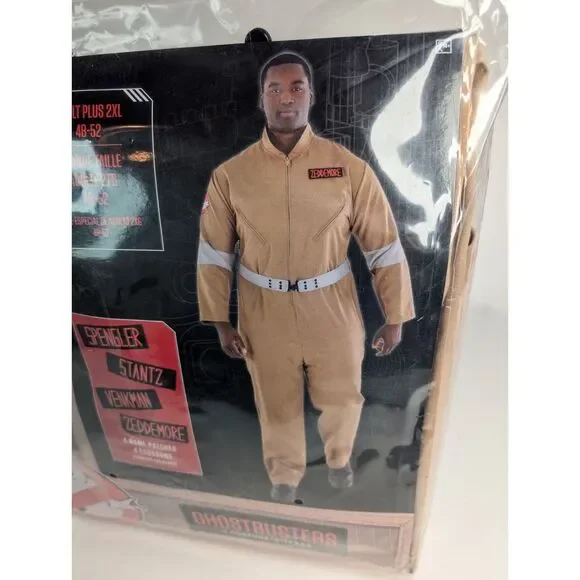 Ghostbusters Halloween Costume Adult Plus 2XL 48-52 BRAND NEW SEALED - Picture 3 of 9
